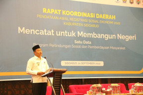 BPS Sidoarjo Gelar Rakor Pendataan Awal Reksosek Tahun 2022