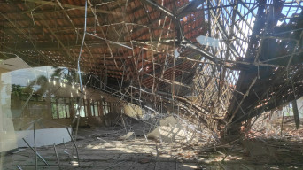 Gedung Asrama Haji Lamongan Ambruk, Diduga Bangunan Sudah Rapuh