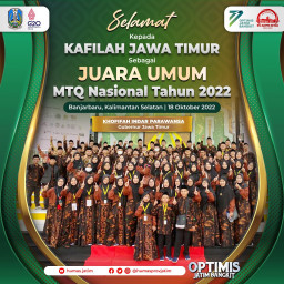 Jatim Boyong Gelar Juara Umum MTQ Nasional ke-29