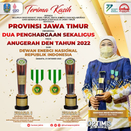 Pemprov Jatim Borong Dua Penghargaan Terbaik Anugerah Dewan Energi Nasional Tahun 2022
