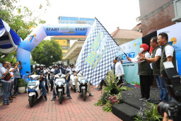 Hari Listrik Nasional ke 77, Gelaran Konvoi 1300 Motor Listrik PLN Pecahkan Rekor MURI