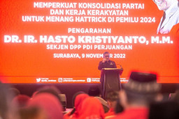 Menangkan Pemilu 2024, Sekjen Hasto Gembleng 2.000 Kader PDIP Surabaya