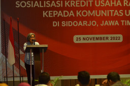 Permudah Akses Modal Pelaku UMKM Sidoarjo, Indah Kurnia Gandeng Kemenko Perekonomian Gelar Sosialisasi KUR