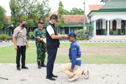 Bertugas Tanggulangi Bencana, Satgas Korpri Lamongan Dikukuhkan