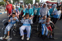 HDI, Dinsos Kota Pasuruan Gelar Kegiatan Bareng Siswa SLB