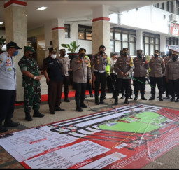 Polres Blitar Kota Terjunkan 350 Pasukan untuk Pengamanan Jelang Tahun Baru 2023 di Wilayah Blitar Raya