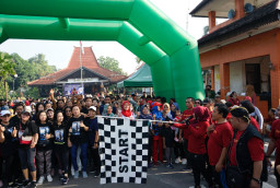 Sukses Sedot Animo Masyarakat, Jalan Santai PWI Mojokerto Berlangsung Semarak