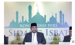 Pemerintah Resmi Tetapkan 1 Syawal 1444 H Jatuh Pada Sabtu 22 April 2023