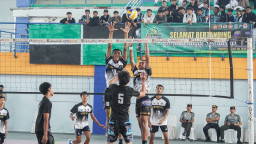 54 Tim Adu Gengsi dalam Turnamen Bola Voli Dandim Cup 2023