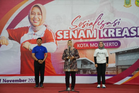 Ajak Hidup Sehat, Wali Kota Ning Ita Luncurkan Senam Kreasi Kota Mojokerto