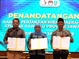 NPHD Resmi Disetujui, Anggaran Pilkada 2024 Jatim Sebesar Rp845 Miliar