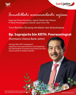 Telah Berpulang ke Rahmatullah Komisaris Utama Bank Jatim