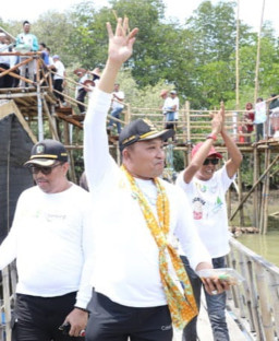 PKL Curhat Doakan Bupati Sampang H. Slamet Junaidi Dua Periode