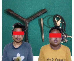 Dua Maling Motor Bonyok Dimassa