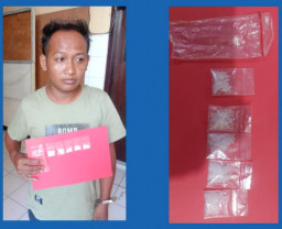 Jual Sabu, Tukang Bersih Makam Dibekuk Polsek Kenjeran