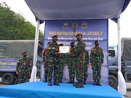 Lantamal V Terima Bantuan Kemanusiaan untuk Korban Sulbar dan Kalsel