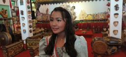 Juara Kontes Putri Anak Indonesia Sambangi Museum Gubung Wayang Mojokerto