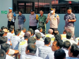 Hari Bhakti Pemasyarakatan, Polsek Magersari Kunjungi Lapas Mojokerto