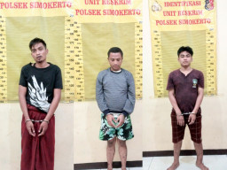 Aksi Curanmor Terekam CCTV, 4 Warga Surabaya Diciduk Polisi