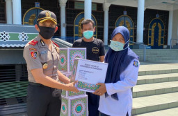 Di Tengah Covid-19, Kompol Ariek Peduli Sesama