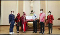 Bank Jatim Beri Bantuan Sarana dan Prasarana Gereja di Madiun