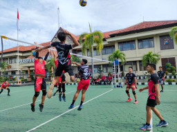 Polresta Banyuwangi Dijadikan Tempat Latih Tanding Volly Putra