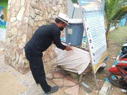 Disporabudpar Sosialisasikan Prokes di Wilayah Destinasi  Wisata