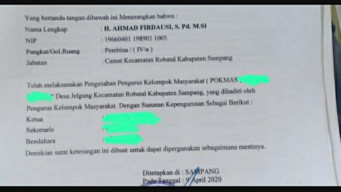 Tandatangan Per Proposal Pokmas,  Oknum Camat di Sampang Diduga Patok Biaya Rp 100 Ribu
