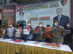 Polda Jatim Amankan 51 Unit Kendaraan R2 Berbagai Merek Hasil Curanmor