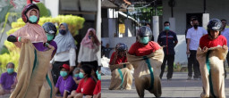Penuh Semangat, 70 ODGJ di Liponsos Keputih Ikuti Lomba Balap Karung, Makan Kerupuk, Hingga Balap Bakiak