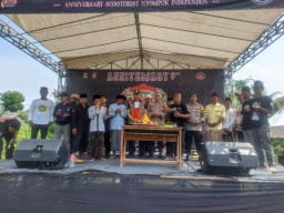 Komunitas Scooterist Nyompok Independent Laksanakan Kegiatan HUT ke-9