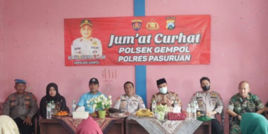 Polres Pasuruan  Laksanakan Giat Jumat Curhat dengan Warga Gempol