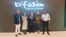 Busana Draping D'Fashion Textile and Tailor Karya Desainer Handal Tampil Memukau