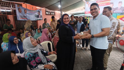 Dongkrak Perekonomian UMKM. Warga Kampung Sukodono Ikuti Program Minum Susu dan Makan Siang Gratis