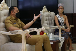 Ajak Anak Muda Bangun Surabaya, Wali Kota Eri Cahyadi Gandeng Puteri Indonesia