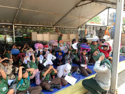 BPBD Jatim Ajak Siswa Sekolah Dasar di Surabaya Tanggap Bencana