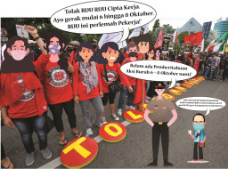 Omnibus Law Lemahkan Pekerja