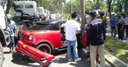 Dua Pelajar Bawa Mobil Mewah "Kebut-kebutan", Tabrakan di Citraland