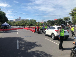 Bundaran Dolog Juga Ditutup, Banyak Masyarakat Kecele