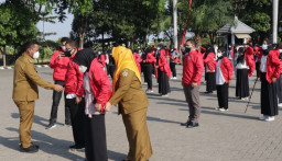 Gus Yani Lepas Ratusan Relawan Nakes untuk Memperkuat Vaksinasi