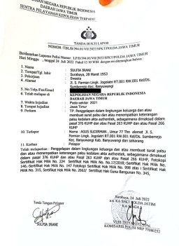 Diduga Palsukan Data Autentik, Sulfia Laporkan Mantan Suami ke Polda Jatim