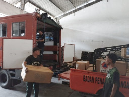 BPBD Jatim Kirim Ribuan Masker ke Daerah Terdampak APG Merapi