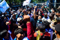 FSPMI Demo Tuntut Jaminan Sosial