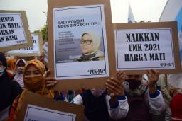 Buruh Jatim Kecewa UMK dari Gubernur