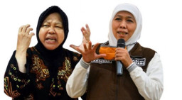 Perlawanan 'Gaya' Risma Terhadap Gubernur Khofifah