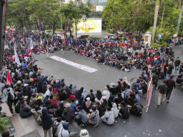 Aliansi Mahasiswa Kecewa dengan Tindakan Pihak Kepolisian Saat Aksi GETOL