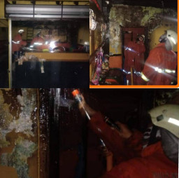 Warkop di Wonosari Tegal Hangus Terbakar, Satu Orang Luka Bakar