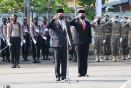 Penerapan Prokes Ketat saat Upacara Hari Pahlawan