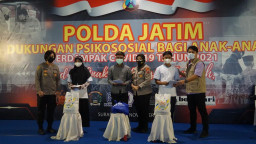 Polda Jatim Terus Berikan Dukungan Psikososial bagi Anak-anak Korban Covid-19 dan Penyandang Disabilitas