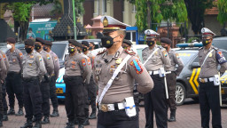 Polres Pasuruan Laksanakan Apel Gelar Pasukan Ops Zebra Semeru 2021